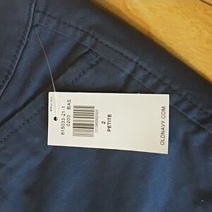 Old Navy Pixie Chino Petite Short Navy Pants